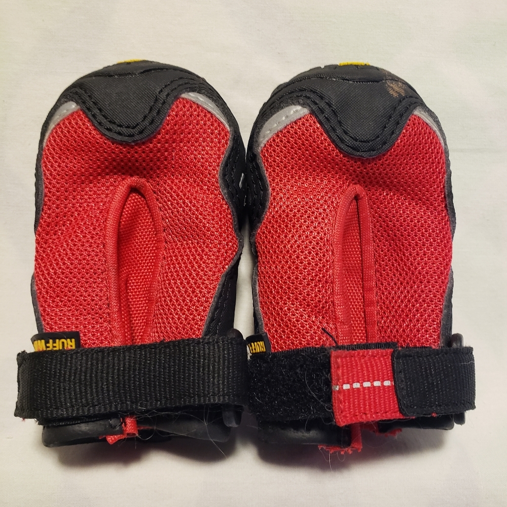 Ruffwear red dog boots